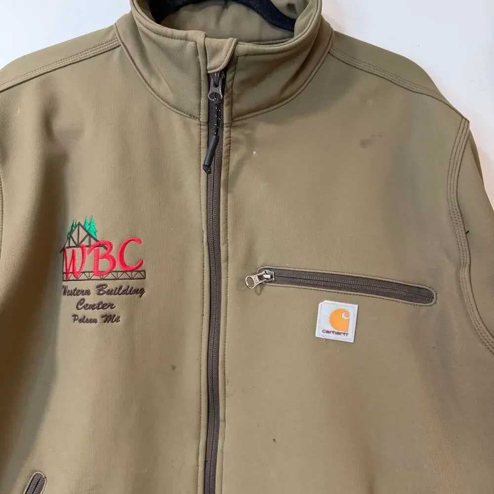 Carhartt Men's Crowley Nylon Jacket Full‎ Zip Softshell Tan Medium Workwear